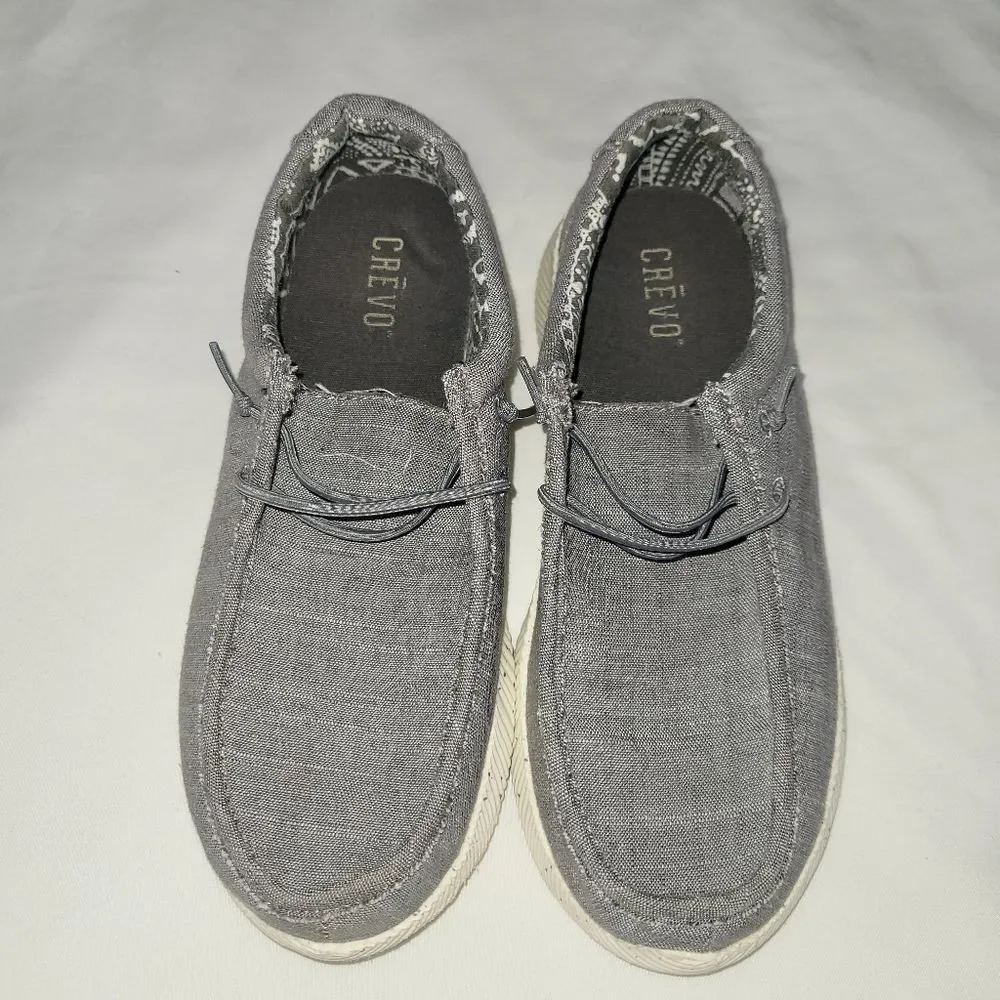 Crevo Size 4 Gray Casual Shoes